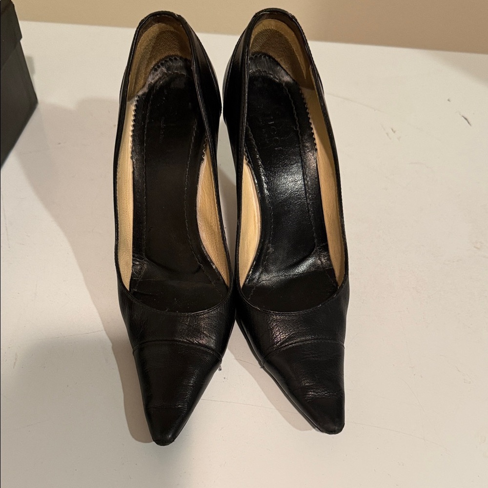 Gucci Black Leather Heels